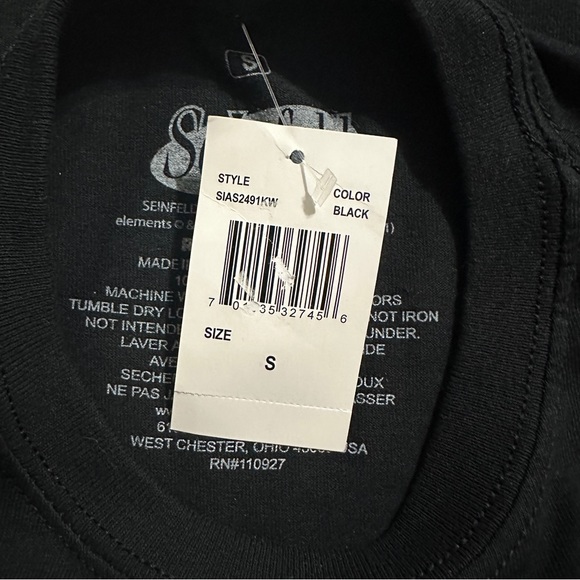 The Kramer Seinfeld T Shirt Black size Small - Picture 6 of 6